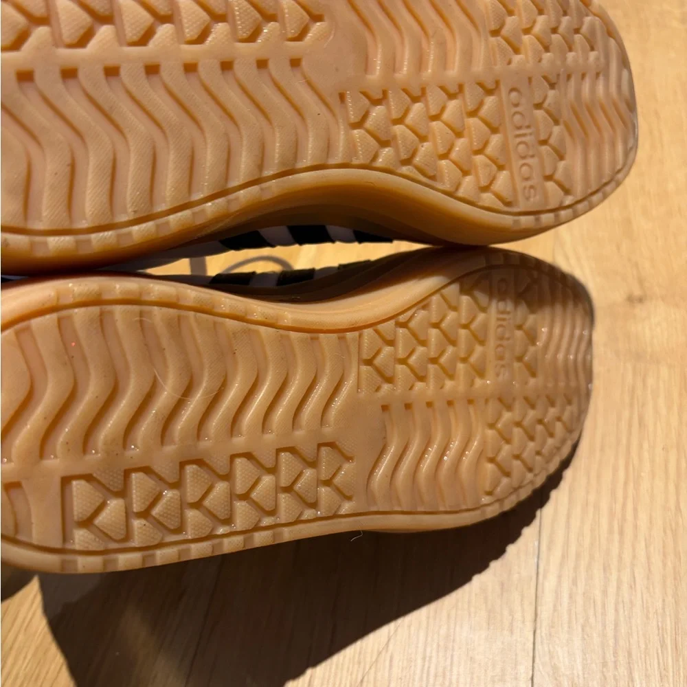 Adidas VL Court Bold White Black Sneakers- Size 5 - Picture 6 of 7